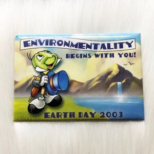 🔮 5/$25‎ Disney Pinocchio Jiminy Cricket Earth Day 2003 Pin